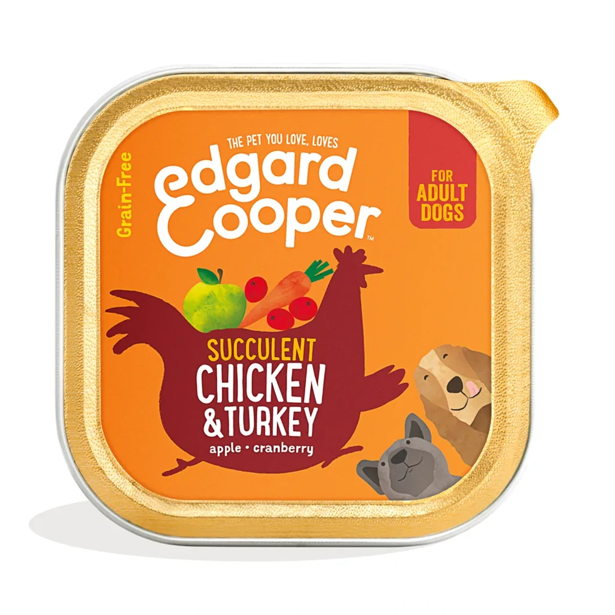 Adult Chicken & Turkey, 150 g, Edgar & Cooper