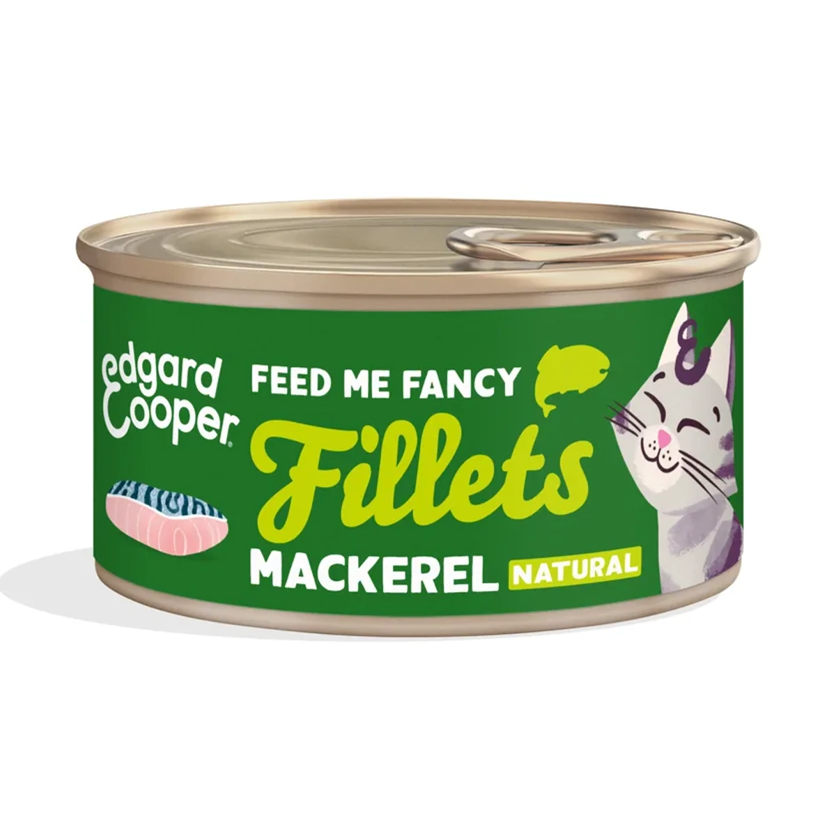 Fillets Mackerel natural (Caballa), 70 g, Edgar & Cooper
