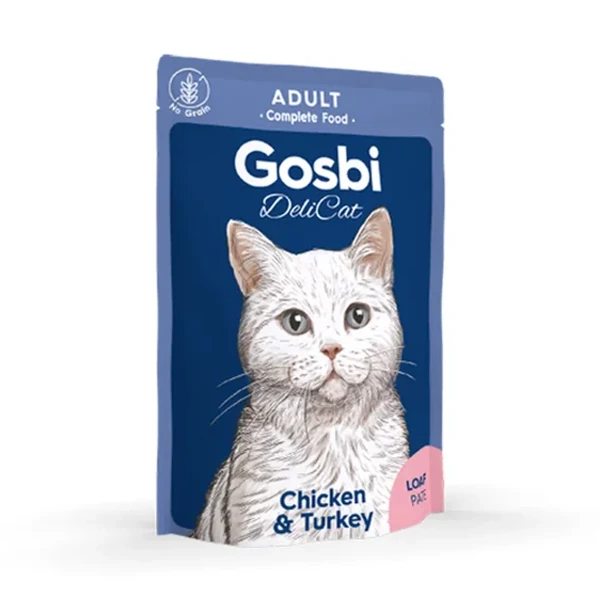 Delicat Adult Chicken & Turkey Loaf, 70 g, Gosbi