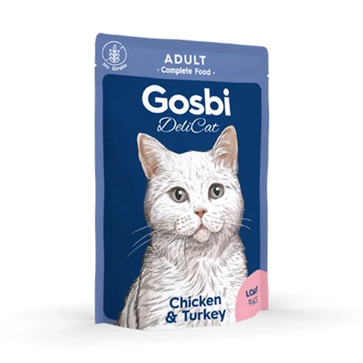 Delicat Adult Chicken & Turkey Loaf, 70 g, Gosbi