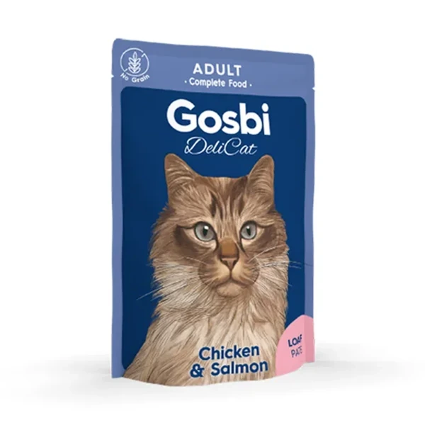 Delicat Adult Chicken & Salmon, 70 g, Gosbi