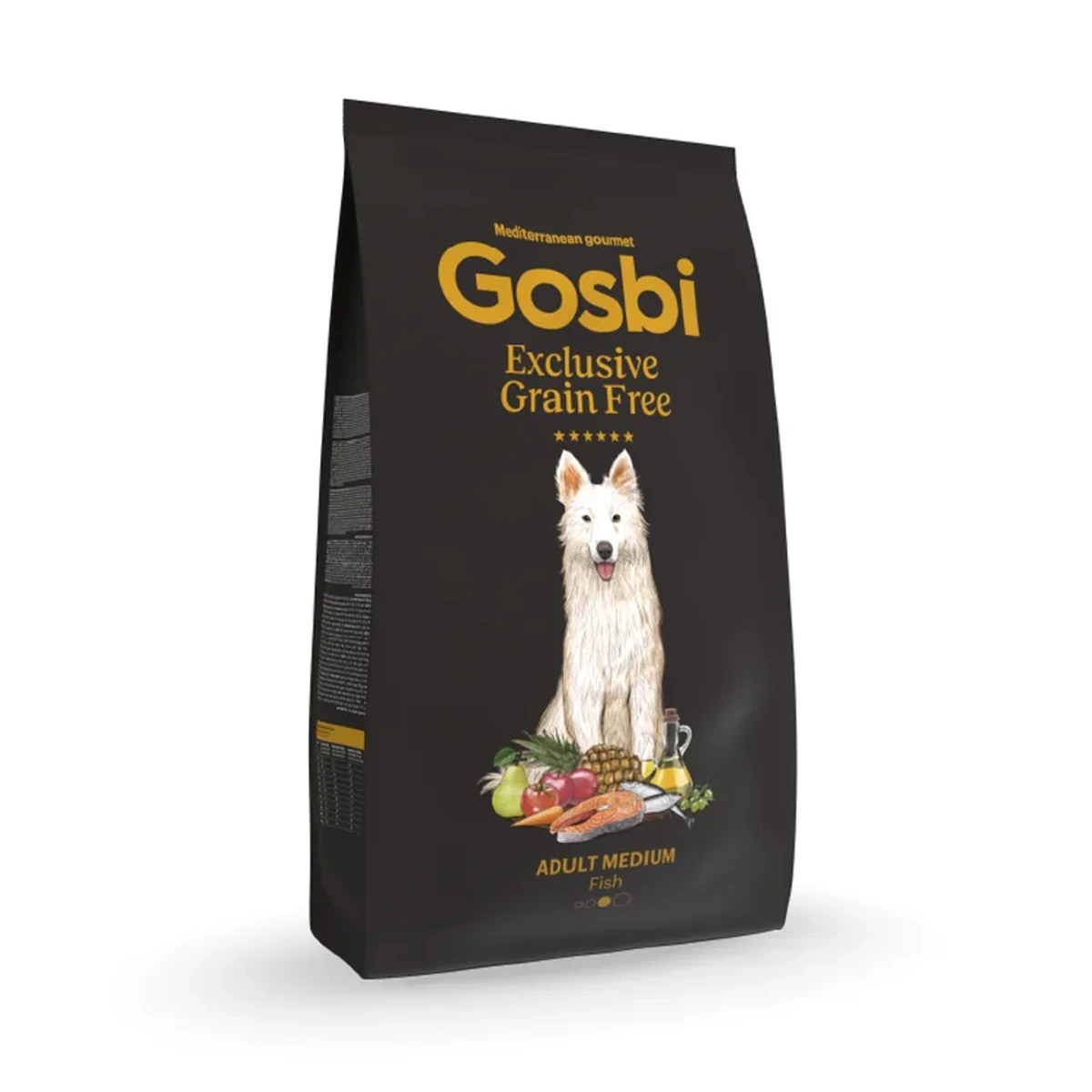 Exclusive grain free adult fish medium, 12 kg, Gosbi