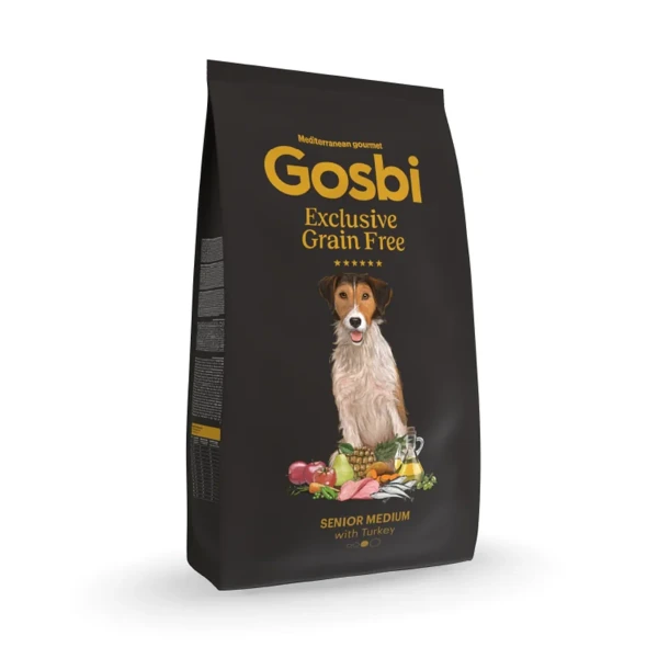 Exclusive grain free senior med, 12 kg, Gosbi