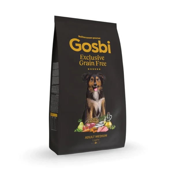 Exclusive grain free light medium, 12 kg, Gosbi