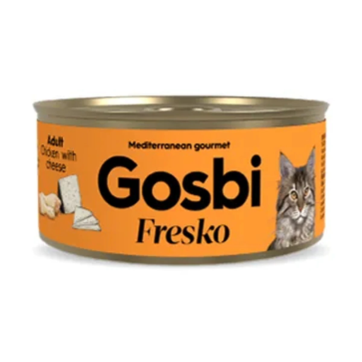 Fresko cat chicken with cheese adult, 70 g, Gosbi