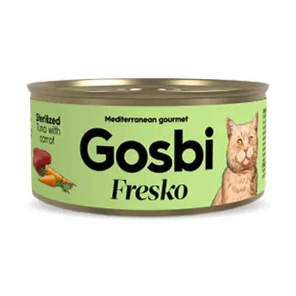 Fresko cat tuna with carrot sterilized, 70 g, Gosbi
