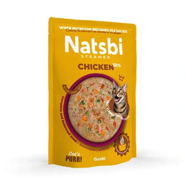 Cat Steamed Chicken, 80 g, Natsbi