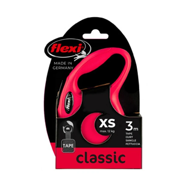 Flexi New Classic XS 3m Cinta Rojo