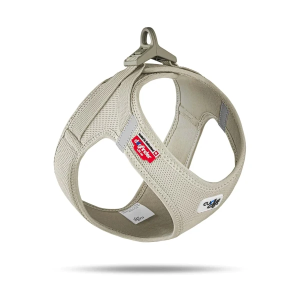 Curli Arnés Air-Mesh CLASP Light-Tan (perla) XS