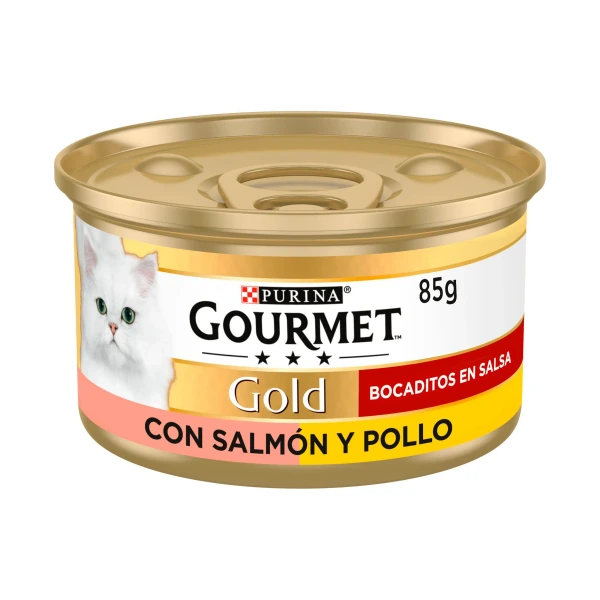 [00901004] Gourmet Gold Cig Boc Salmon/Pollo (24) 85GR·