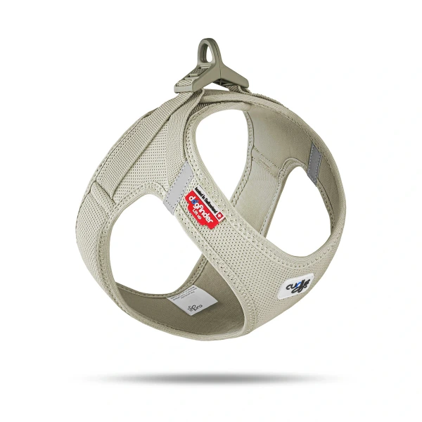 Curli Arnés Air-Mesh CLASP Light-Tan (perla) 2XS