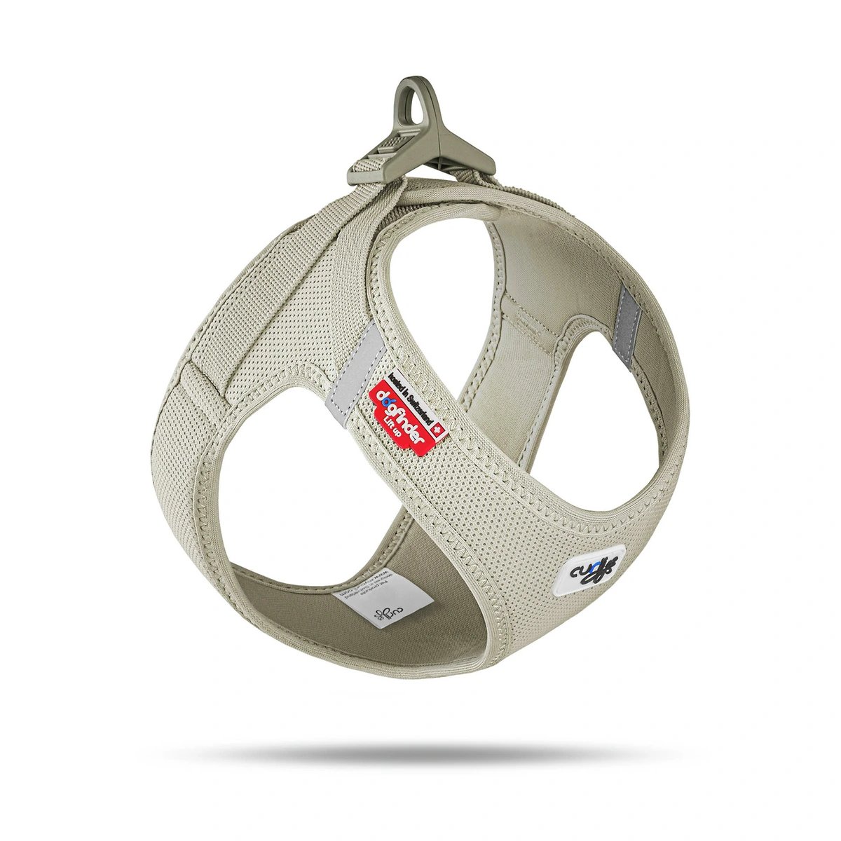 Curli Arnés Air-Mesh CLASP Light-Tan (perla) 2XS