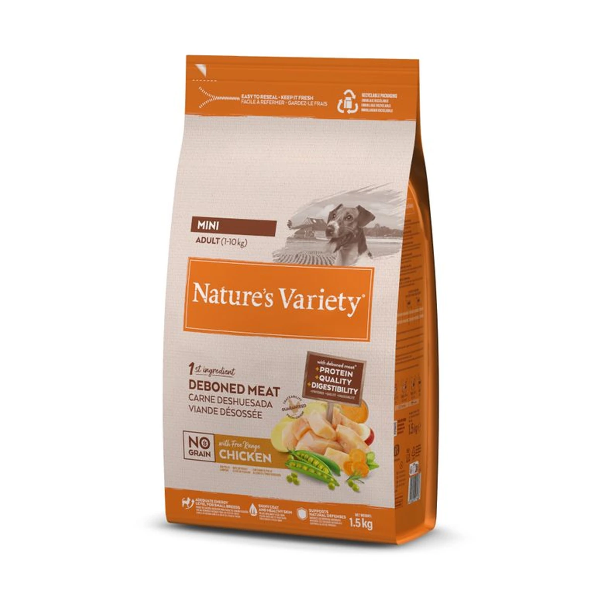 [00624101] Variety Dog No Grain Mini Ad Chicken  1,5 kg·