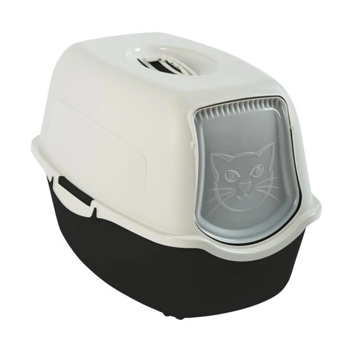 [18183547] Cat Eco Toilet Bailet Rotho 56x40x39cm Negro y Blanco·