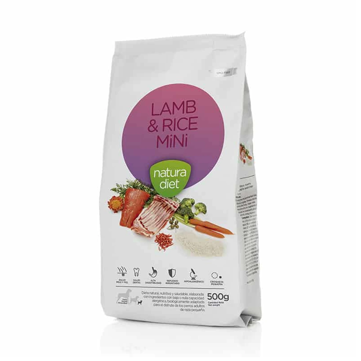Natura Diet Lamb & Rice Mini, 500 g