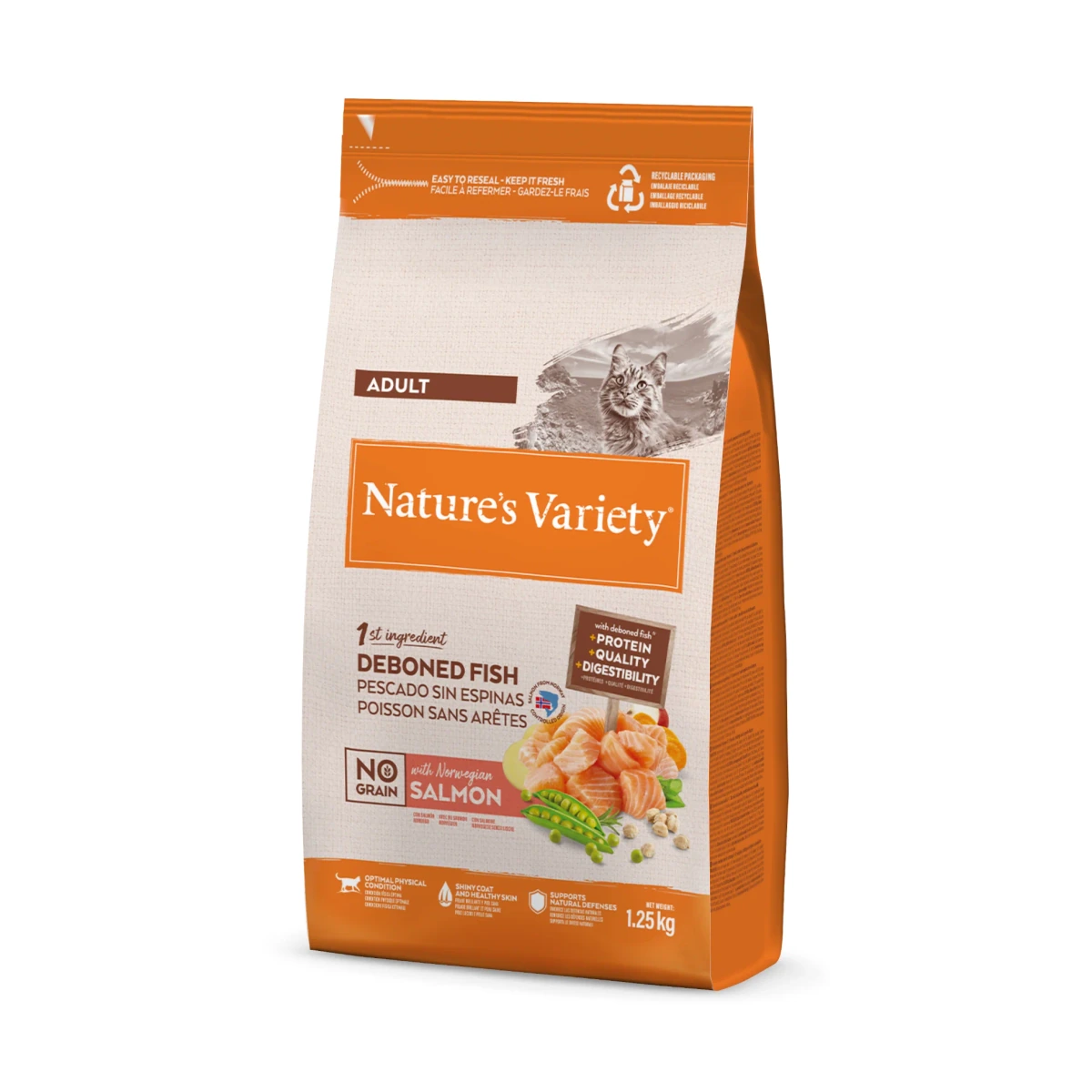 [00624127] Variety Cat No Grain Salmon  1,25 kg·