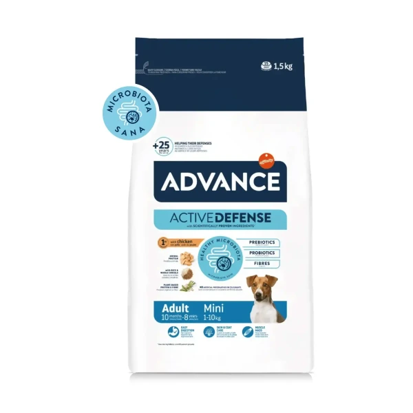 [00607013] Advance Mini Adult Chicken&Rice 1,5 kg·