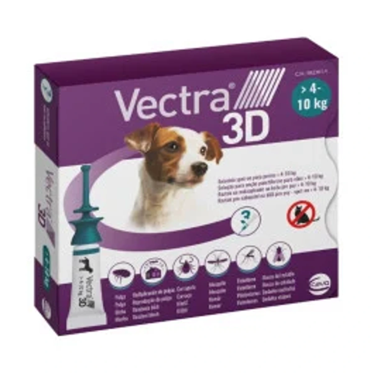 [01313082] Vectra Perro 3D S 4-10 kg   3 pipetas·