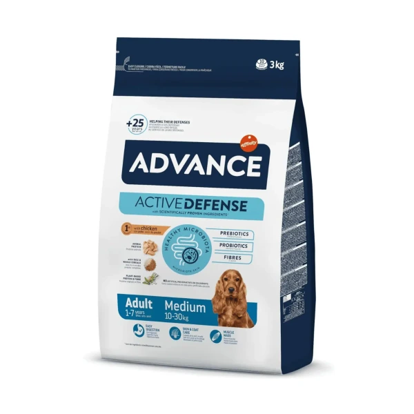 [00607016] Advance Medium Adult Chicken&Rice 3kg·