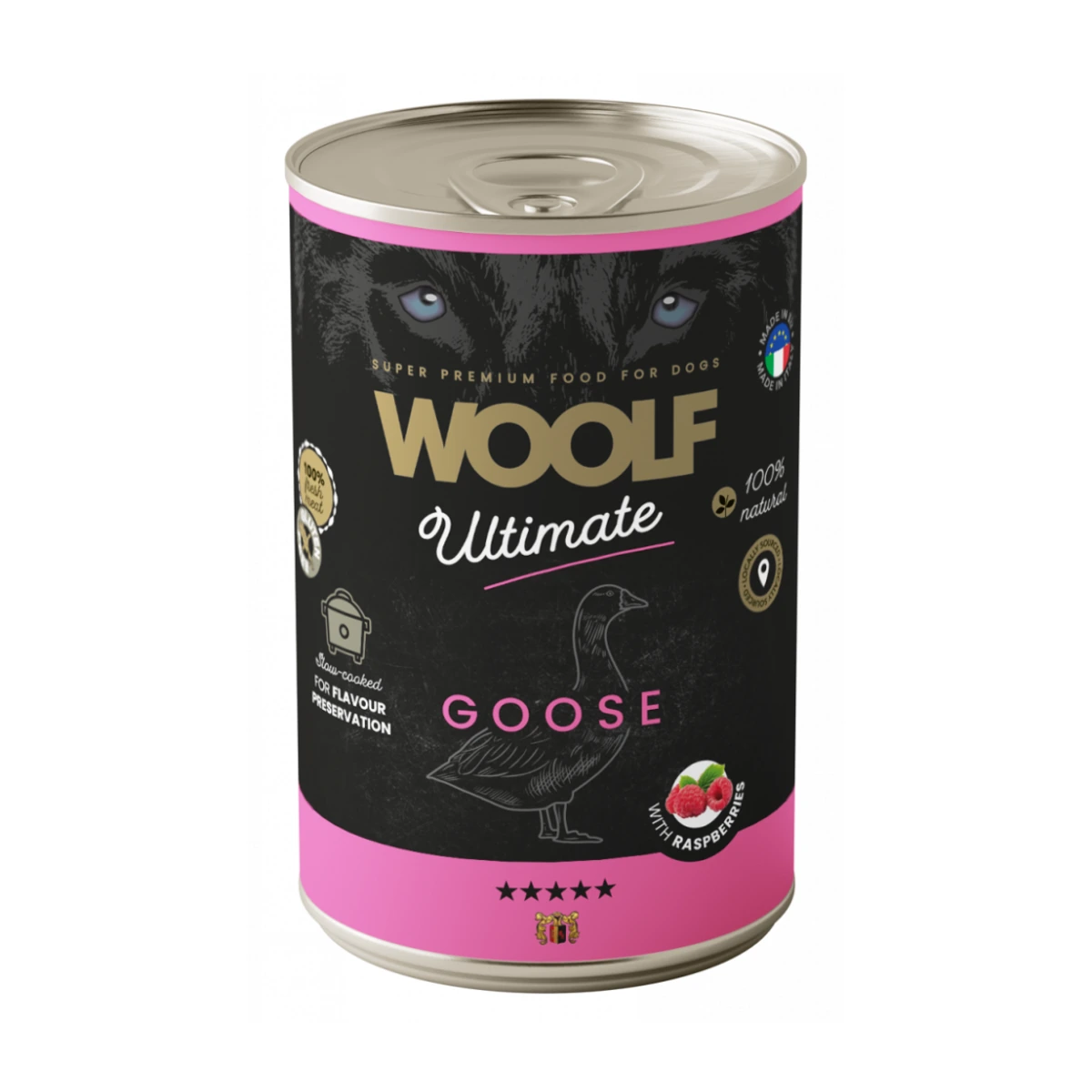 Woolf Ultimate Húmedo Perro - Ganso, 400 g, woolf