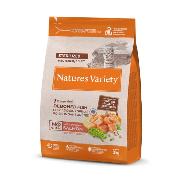 [00624130] Variety Cat No Grain Steril Salmon 3 kg·