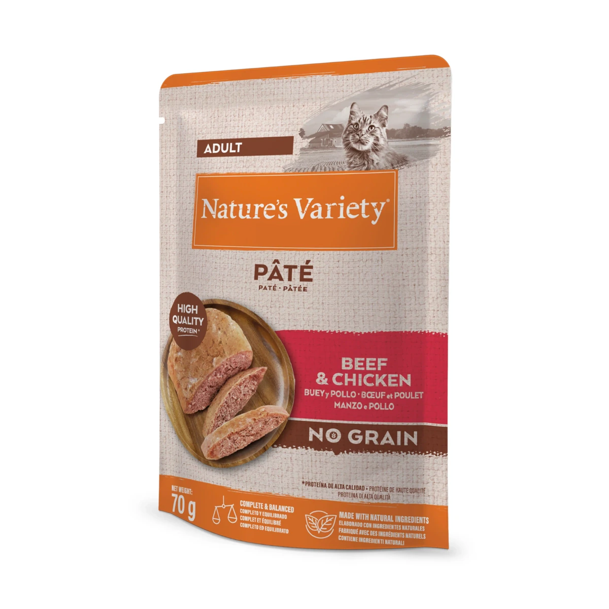 [00624140] Variety Cat Paté Ternera con Pollo (12) 70 Grs·