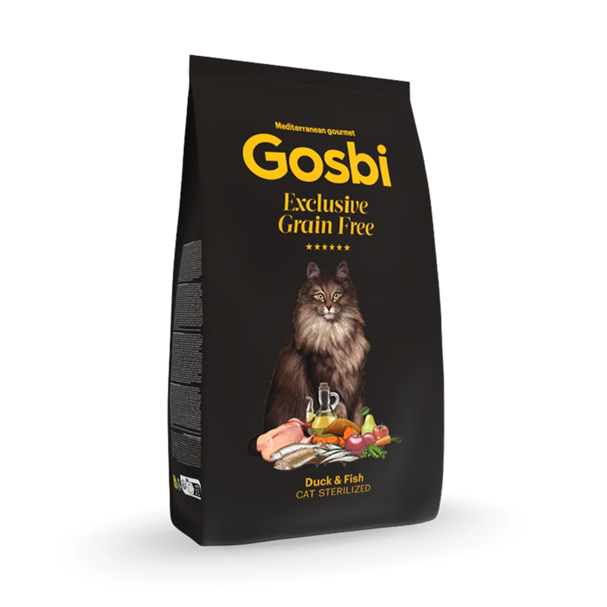 Gosbi Cat excl grain free duck & fish sterili, 2 kg