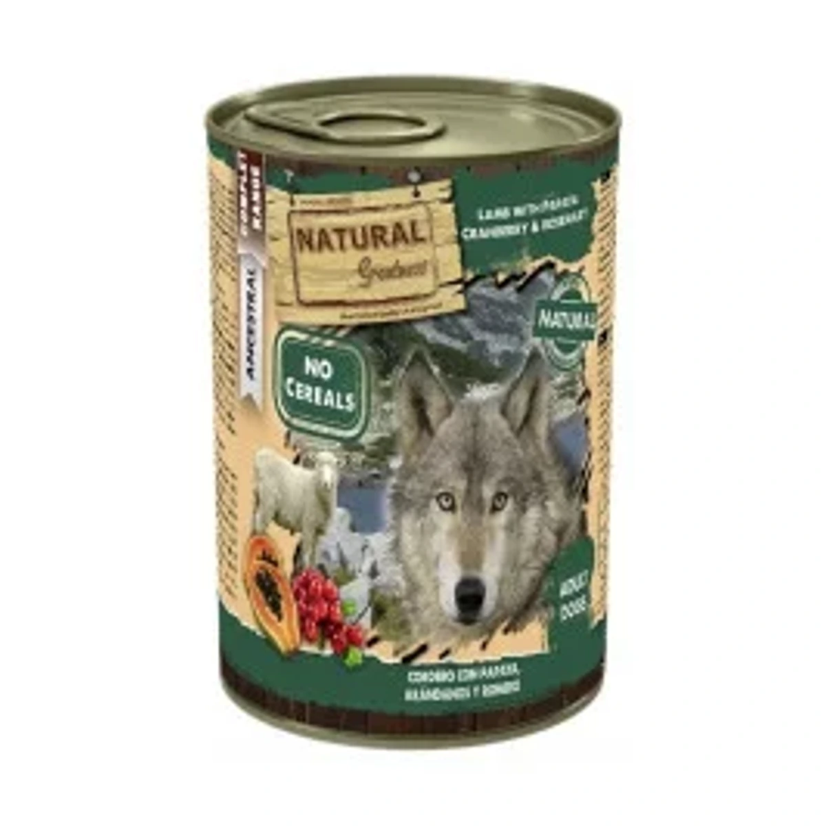 [00626041] Natural G Dog Canguro,Piña,Mango,Espirulina 400g·