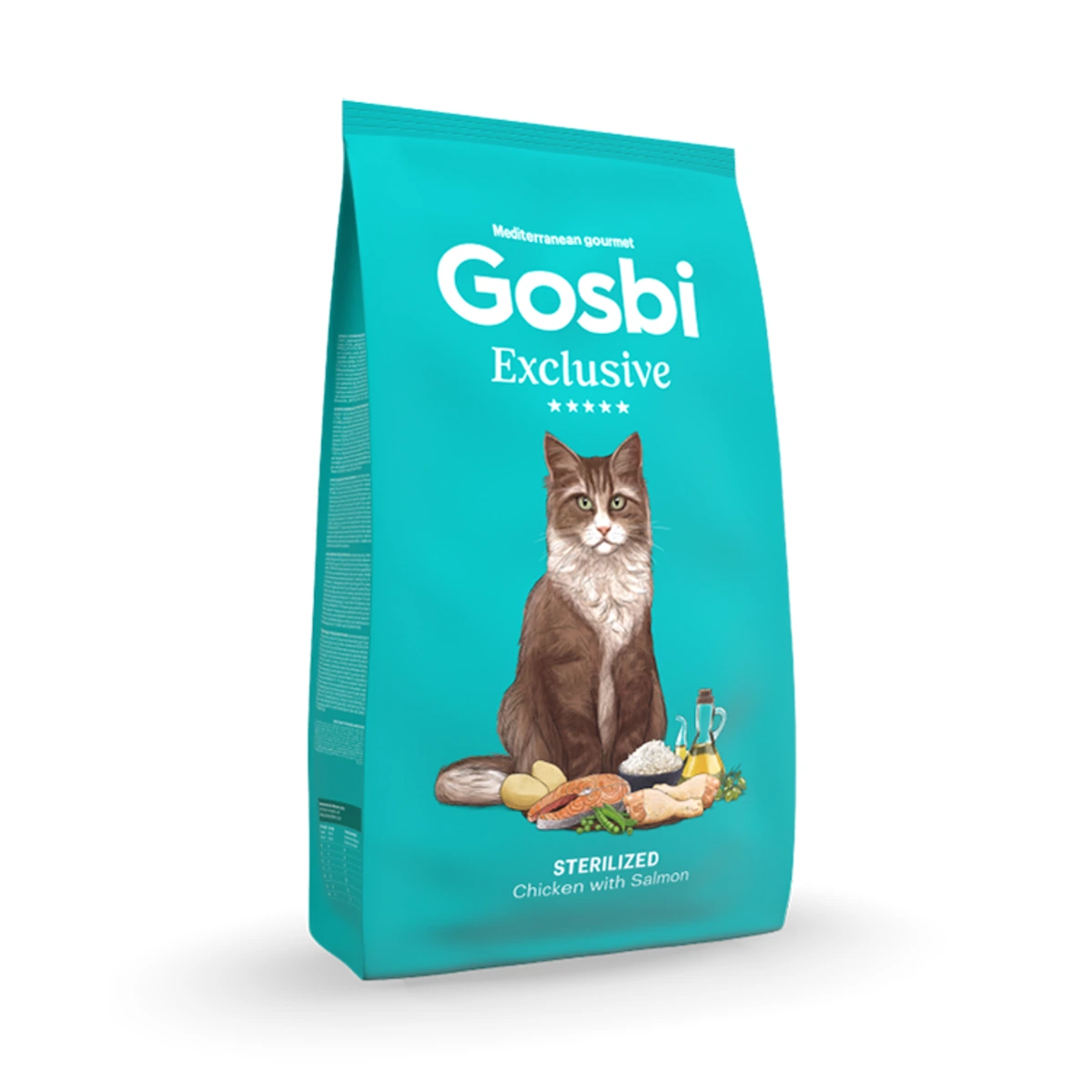Gosbi Exclusive Cat Steril Chicken Salmon, 6 kg