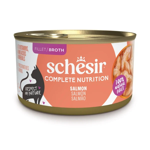 Gato Filetessalmon Al Natural, 85 g, Schesir