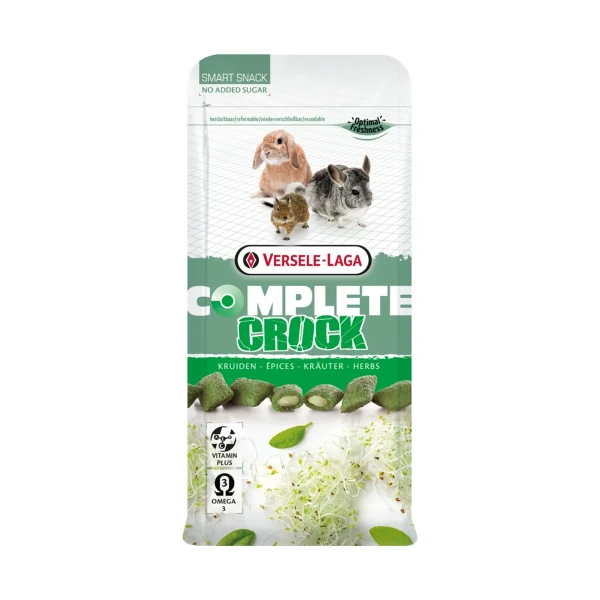 Crock Complete Chinchilla Hierbas, 50 g, Versele-Laga
