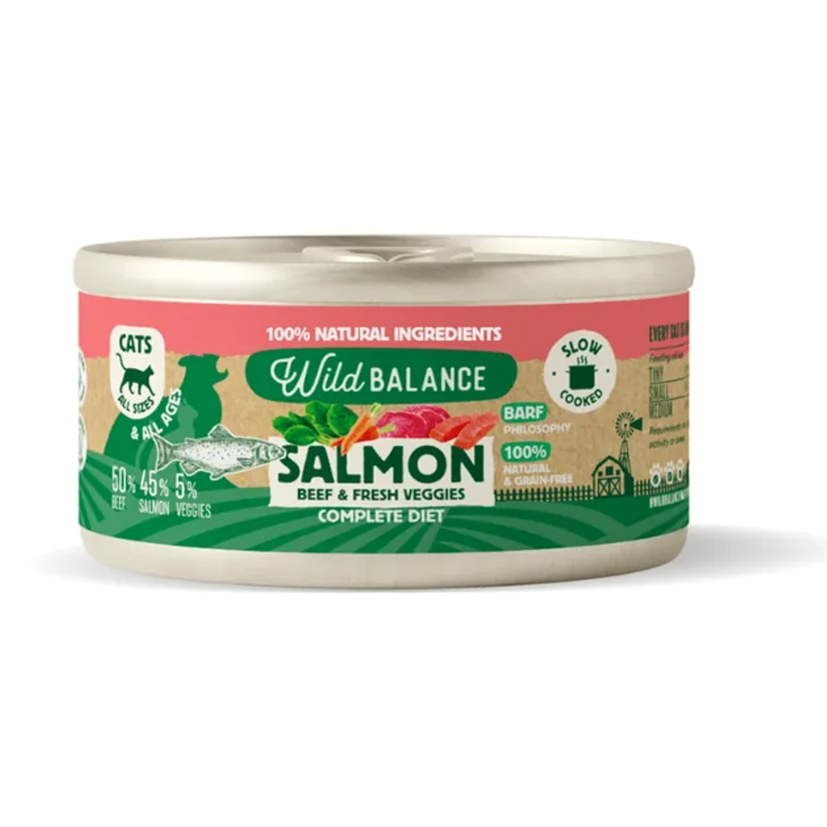 Salmon beef & fresh veggies - Wild Balance, 120 g, Wild Balance